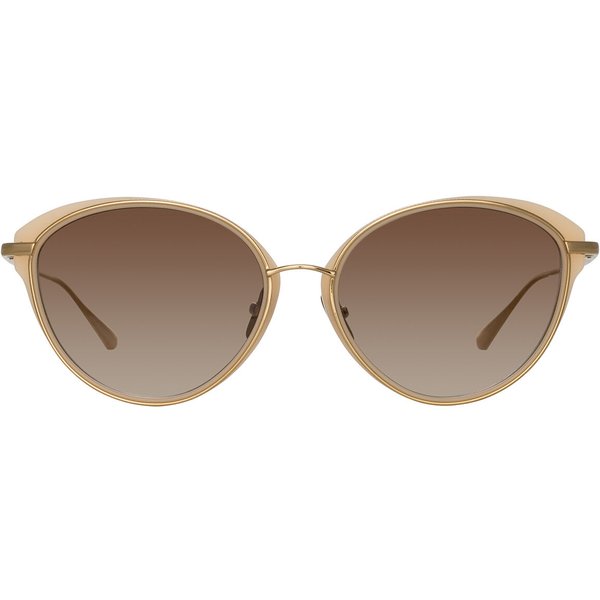 Linda Farrow SONG LFL1445 C3 Women’s Sunglasses Gold Size 59