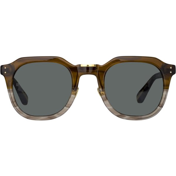 Linda Farrow FLETCHER LFL1103 C15 Men's Sunglasses Brown Size 50