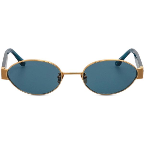 Linda Farrow SADIE LFL1469 C4 Women’s Sunglasses Gold Size 53