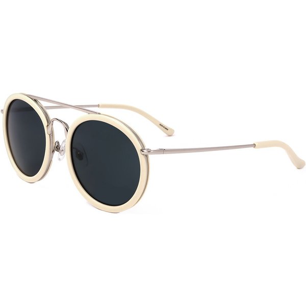 Linda Farrow DRIES VAN NOTEN DVN52 C12 Men's Sunglasses White Size 49