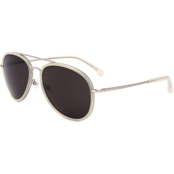 Linda Farrow DRIES VAN NOTEN DVN72 C5 Men's Sunglasses White Size 58