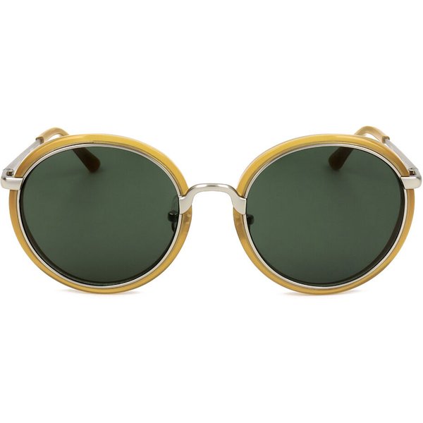 Linda Farrow DRIES VAN NOTEN DVN78 C6 Men's Sunglasses Red Size 53