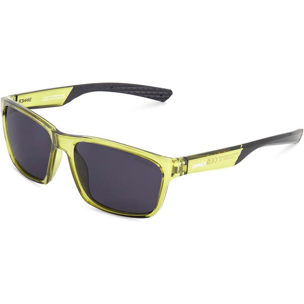 Sinner Breni Polarized SISU-934-75-P10 Men's Sunglasses Green Size 60