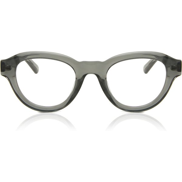 Oval Full Rim Plastic Men's Prescription Eyeglasses Online Grey Size 49 - Free Lenses - Blue Light Block Available - Arise Collective