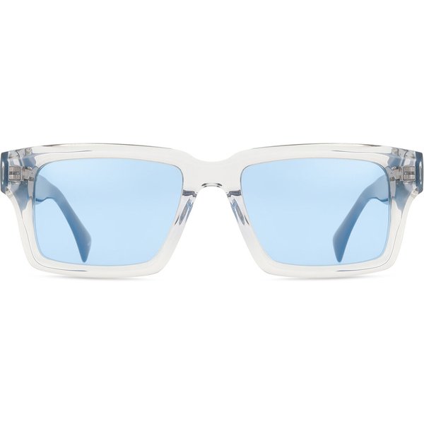 Square Full Rim Plastic Men's Prescription Sunglasses Clear Size 52 - Arise Collective
