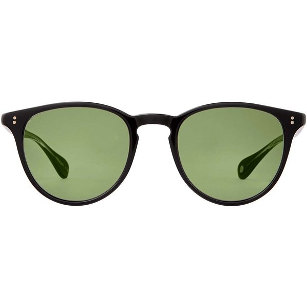 Garrett Leight MANZANITA SUN BK/GRN Men's Sunglasses Black Size 50