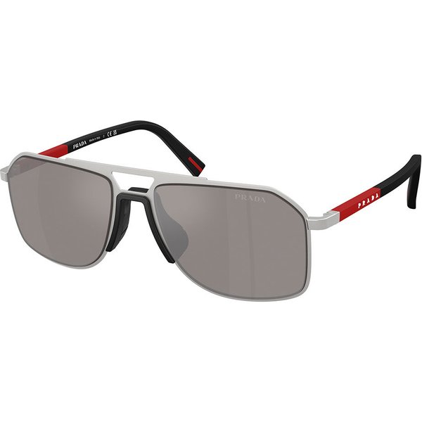 プラダ Prada Linea Rossa PS B51S 18X80I メガネ フレーム - 男性用 - Silver