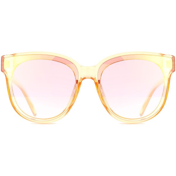 Square Full Rim Plastic Men's Prescription Sunglasses Yellow Size 54 - SmartBuy Collection