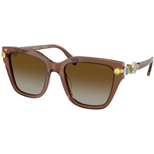 Swarovski SK6041 Polarized 1067T5 メガネ フレーム - 女性用 - 茶色
