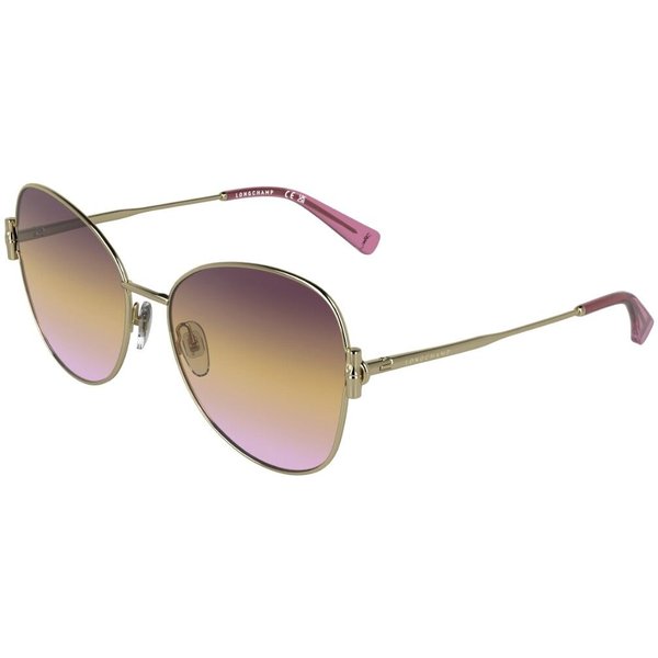Longchamp LO196S 724 Women’s Sunglasses Gold Size 58