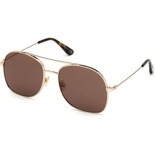 Tom Ford FT0758 DELILAH 28E Women’s Sunglasses Gold Size 58