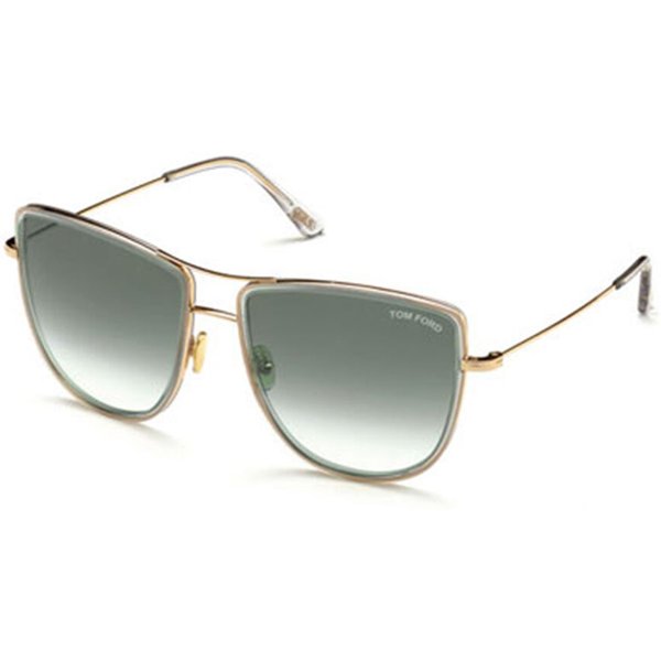 Tom Ford FT0759 TINA 28B Women’s Sunglasses Gold Size 59