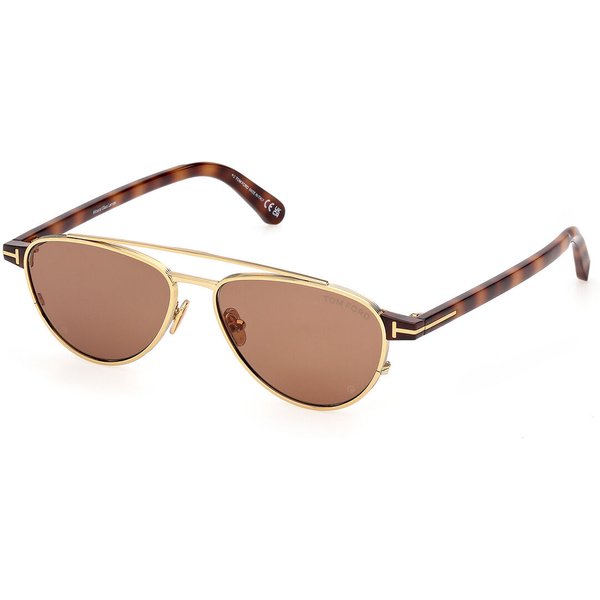 Tom Ford FT1361 ANTHONY-02 30E Men's Sunglasses Gold Size 55