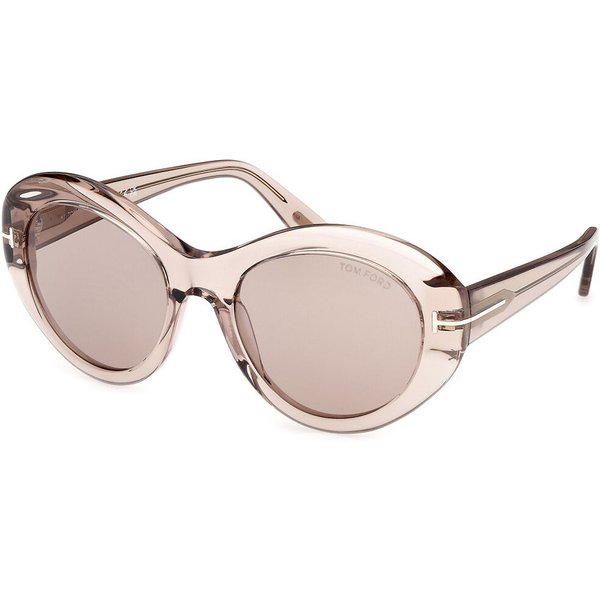 トム フォード トム フォード Tom Ford FT1423 ELODIE-02 45E メガネ フレーム - 女性用 - 茶色