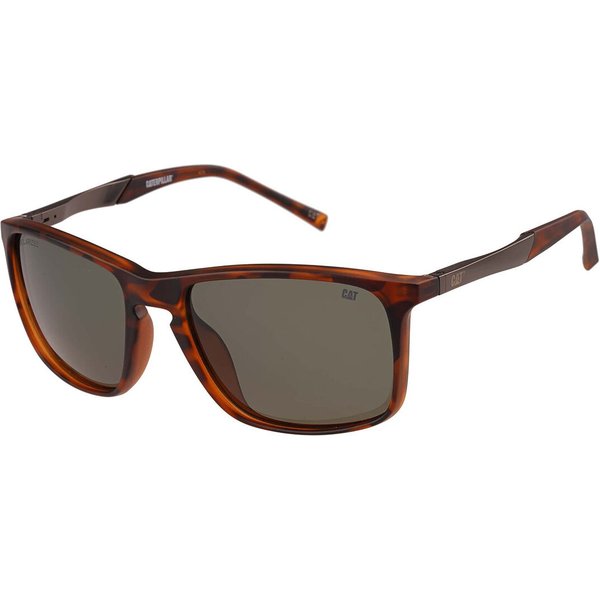 CAT CPS 8519 Polarized 102P Men's Sunglasses Tortoiseshell Size 57