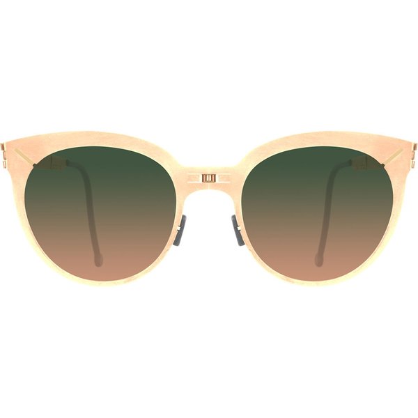 ROAV Galaxy 8110 Barbra Folding 金色 Polarized 14.46 メガネ フレーム - 女性用 - 金色