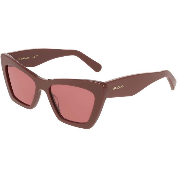 Salvatore Ferragamo SF929SN 606 メガネ フレーム - 女性用 - バーガンディ
