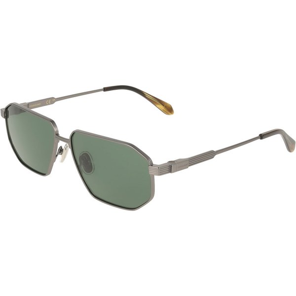 Salvatore Ferragamo SF340S 071 Men's Sunglasses Silver Size 59