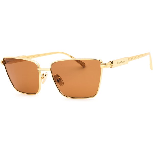 Salvatore Ferragamo SF331S 745 Women’s Sunglasses Gold Size 59