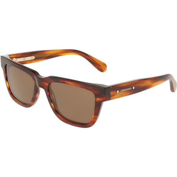 Salvatore Ferragamo SF2145S 208 Men's Sunglasses Brown Size 54