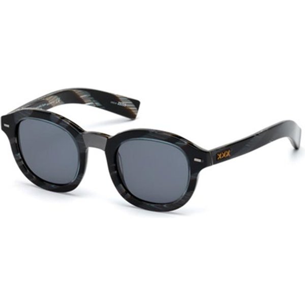 Zegna ZC0011 92A Men's Sunglasses Blue Size 47
