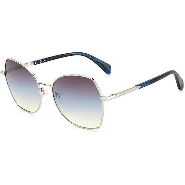 Rag & Bone RNB1067/G/S Asian Fit 010/08 Women’s Sunglasses Silver Size 57