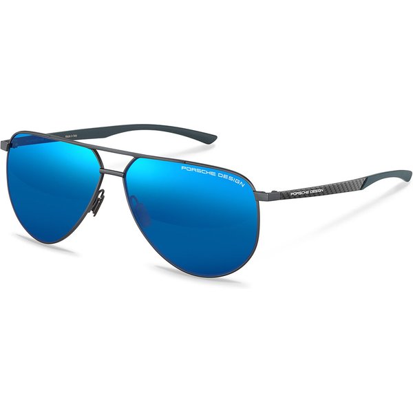 Porsche Design P8962 C Men's Sunglasses Grey Size 64
