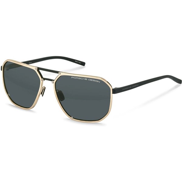 Porsche Design P8971 Polarized B416 Men's Sunglasses Gold Size 61