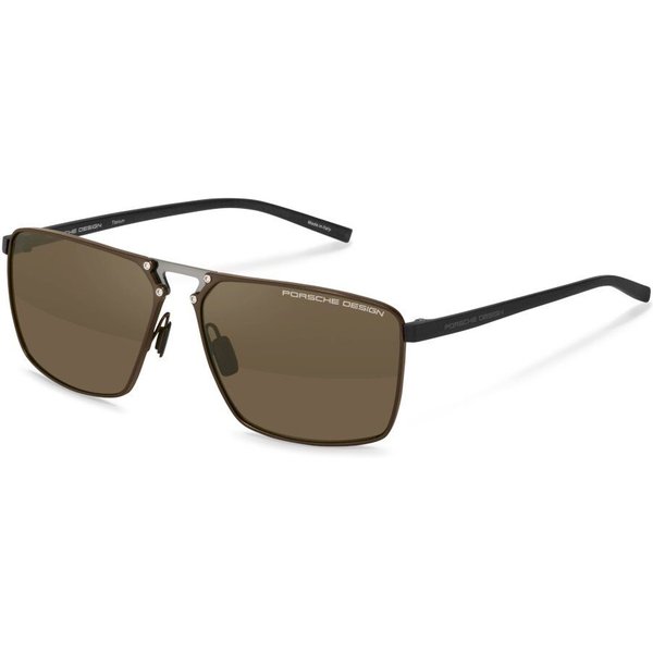 Porsche Design P8993 D629 Men's Sunglasses Brown Size 60
