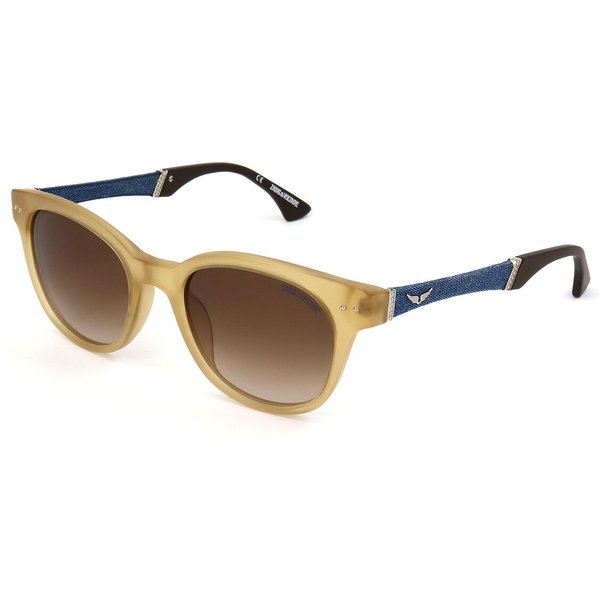 Zadig & Voltaire SZV007 760M Men's Sunglasses Brown Size 50