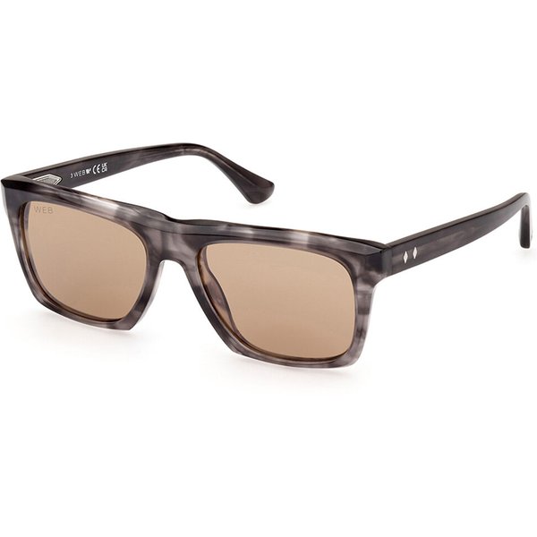 Web Eyewear WE0350 20E Men's Sunglasses Brown Size 55