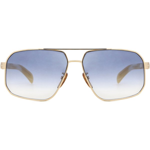 David Beckham DB 7102/S 06S/08 Men's Sunglasses Gold Size 61