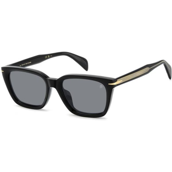 David Beckham DB 7135/F/S Asian Fit 2M2/IR Men's Sunglasses Black Size 55