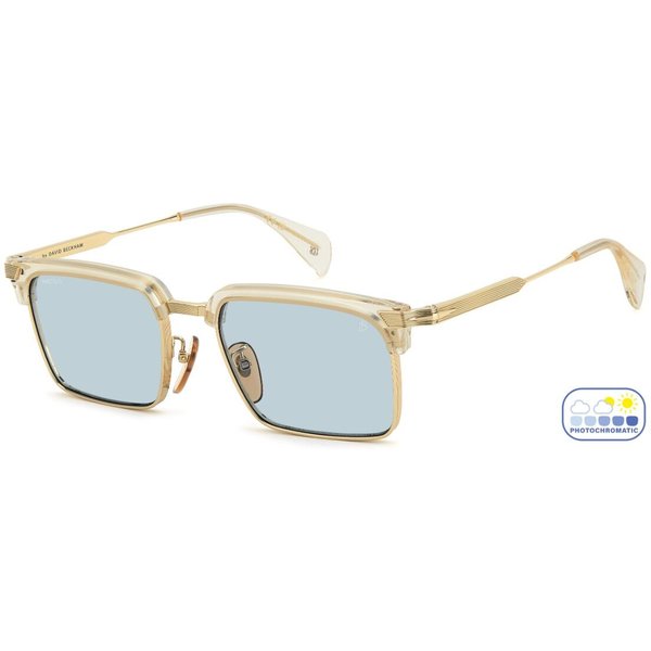 David Beckham DB 1227/G/S Asian Fit 001/SD Men's Sunglasses Gold Size 54