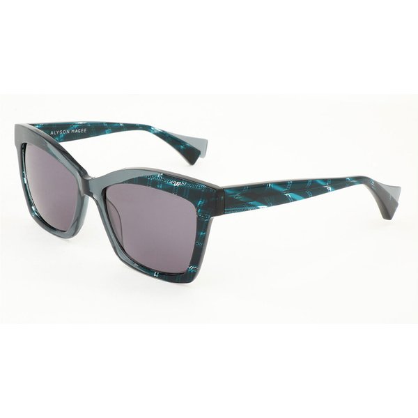 Alyson Magee AM5010 969 Women’s Sunglasses Blue Size 56
