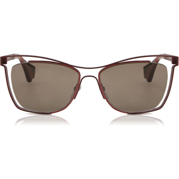 Alyson Magee AM7011 213 Women’s Sunglasses Red Size 54