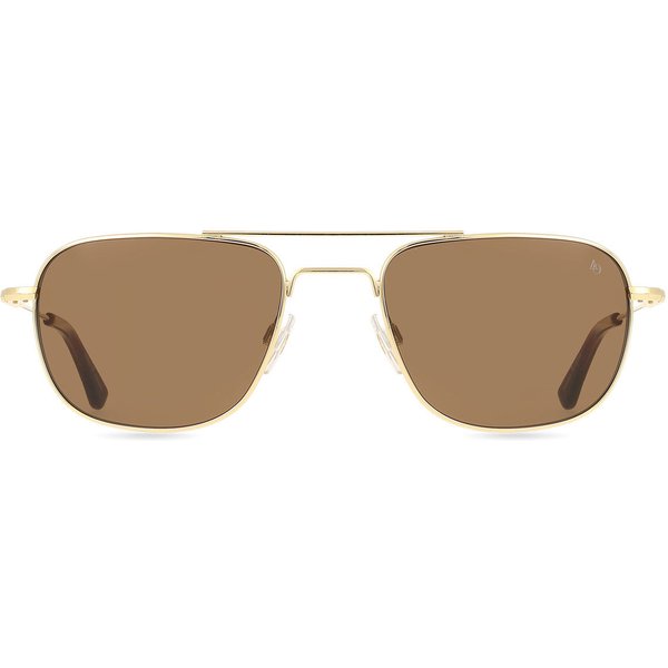 American Optical Checkmate 1BNN Men's Sunglasses Gold Size 56