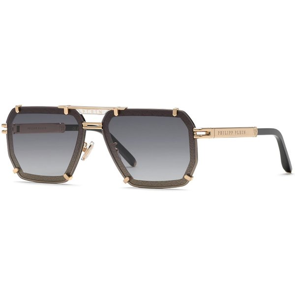 Philipp Plein SPP131 0301 Women’s Sunglasses Gold Size 64