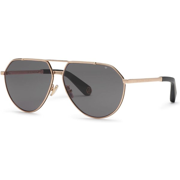 Philipp Plein SPP007V 302F Men's Sunglasses Gold Size 64
