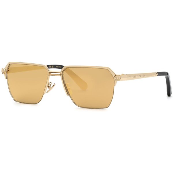 Philipp Plein SPP225 300G Men's Sunglasses Gold Size 61