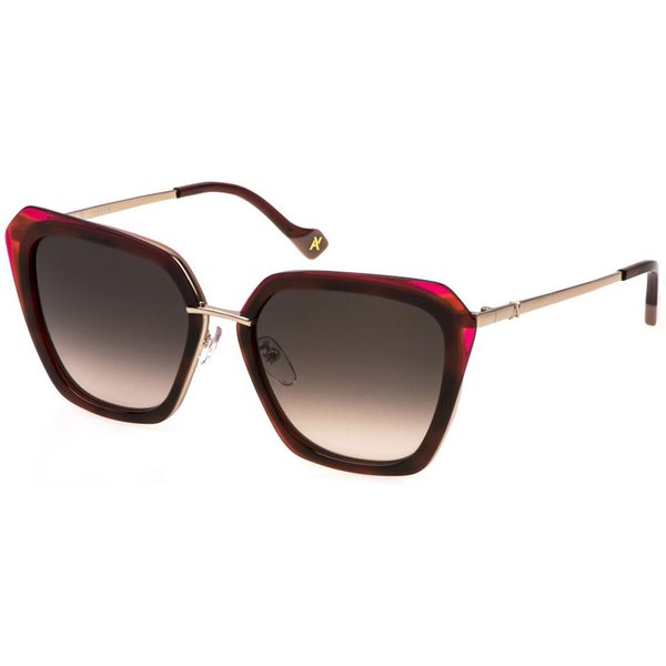 Yalea SYA149 ANGELA 0E59 Women’s Sunglasses Red Size 56