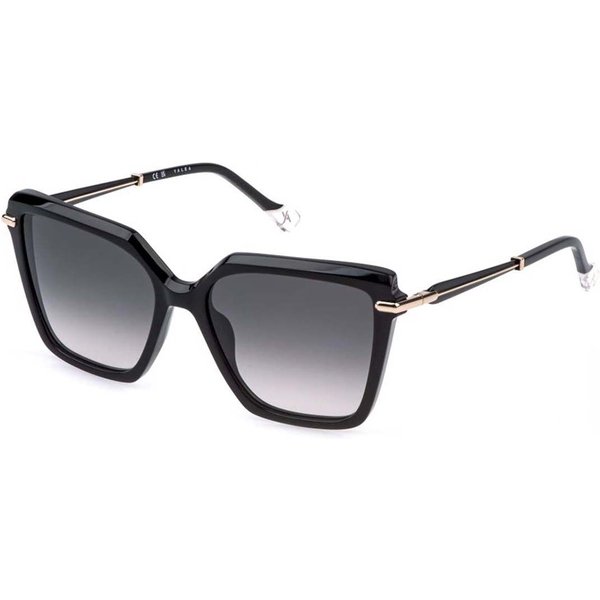 Yalea SYA195 BRANCA 0700 Women’s Sunglasses Black Size 56