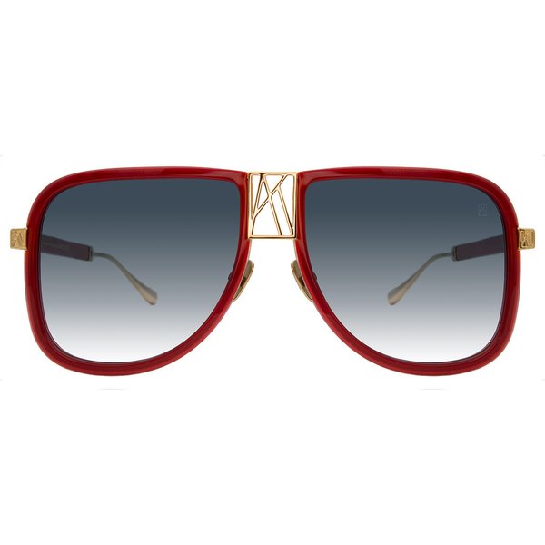 Anna-Karin Karlsson LOGO DUDE Red Women’s Sunglasses Gold Size 59