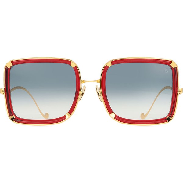 Anna-Karin Karlsson WHITE MOON Red Women’s Sunglasses Gold Size 57