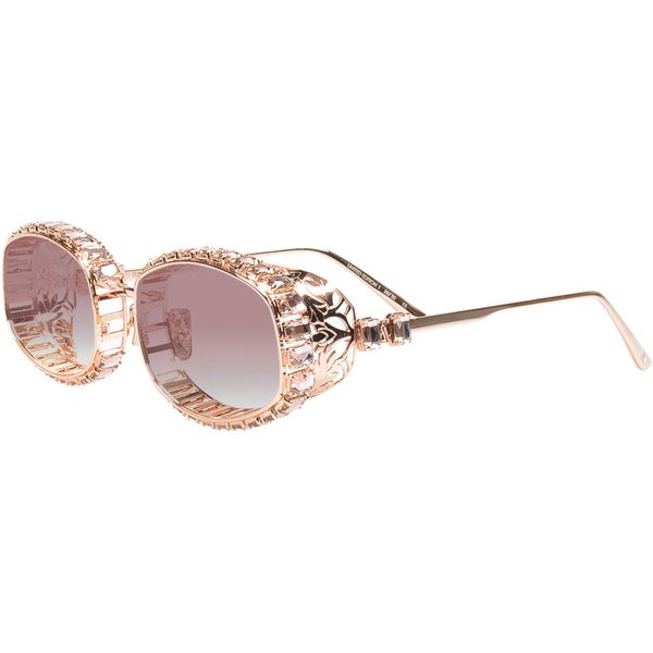 Anna-Karin Karlsson BILLION $ BOO Rose Gold Women’s Sunglasses Gold Size 57