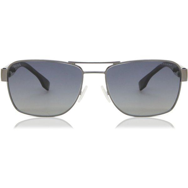 BOSS Boss 1441/S ANS/WJ Men's Sunglasses Silver Size 60