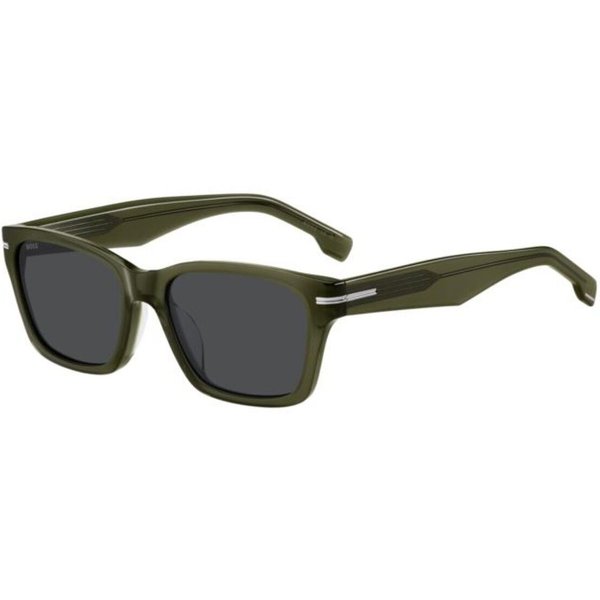 BOSS 1739/F/SK Asian Fit 1ED/IR Men's Sunglasses Green Size 56