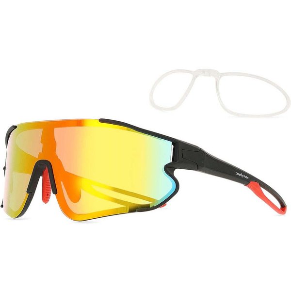 Single Lens Full Rim TR90 Men's Prescription Sunglasses Black Size 135 - SmartBuy Collection