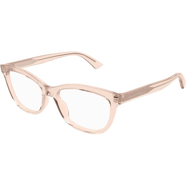 Alexander McQueen AM0461O 003 Women’s Eyeglasses Pink Size 53 - Blue Light Block Available