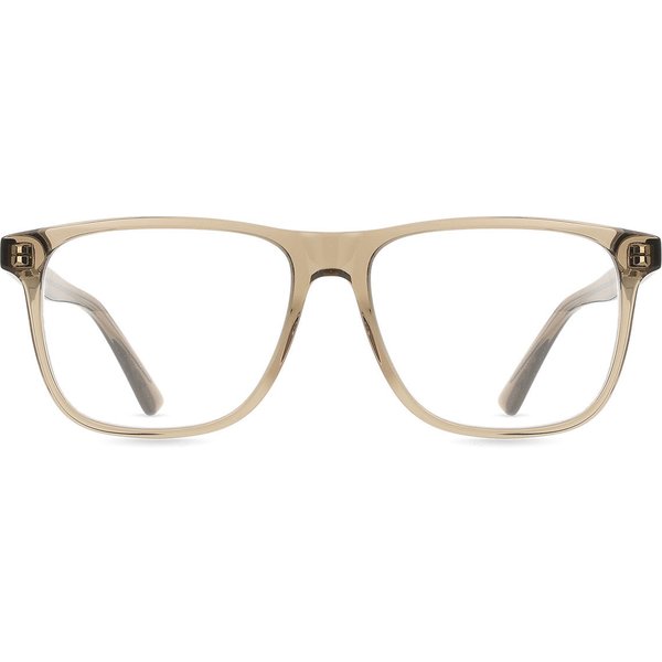 Alexander McQueen AM0463O 005 Men's Eyeglasses Brown Size 56 - Blue Light Block Available